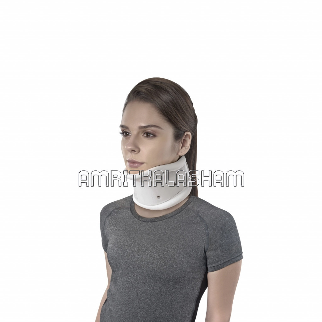 Firm Cervical Collar With Chin Support Adjustable Height
