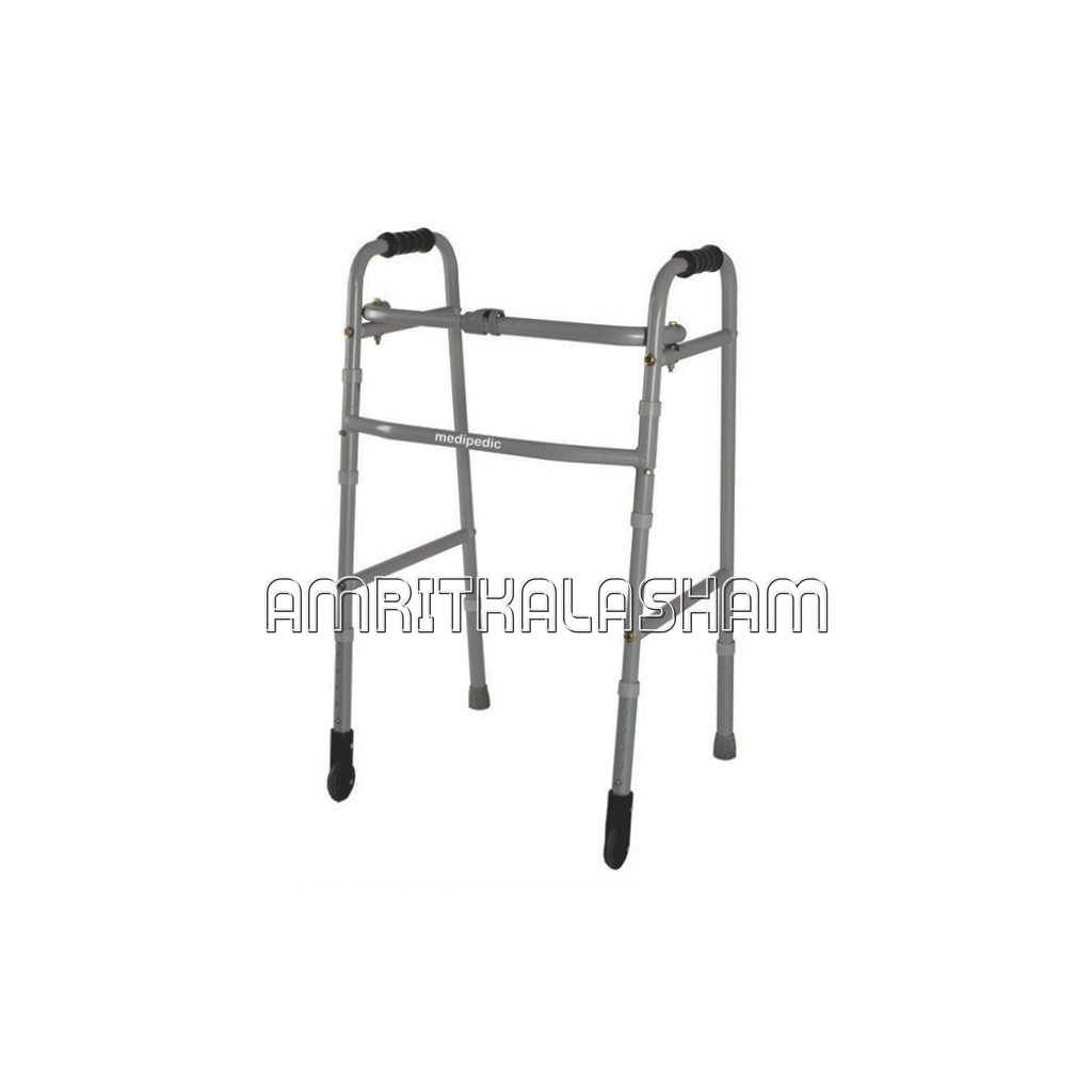 Medipedic Walker With Straight Castor – Single Bar