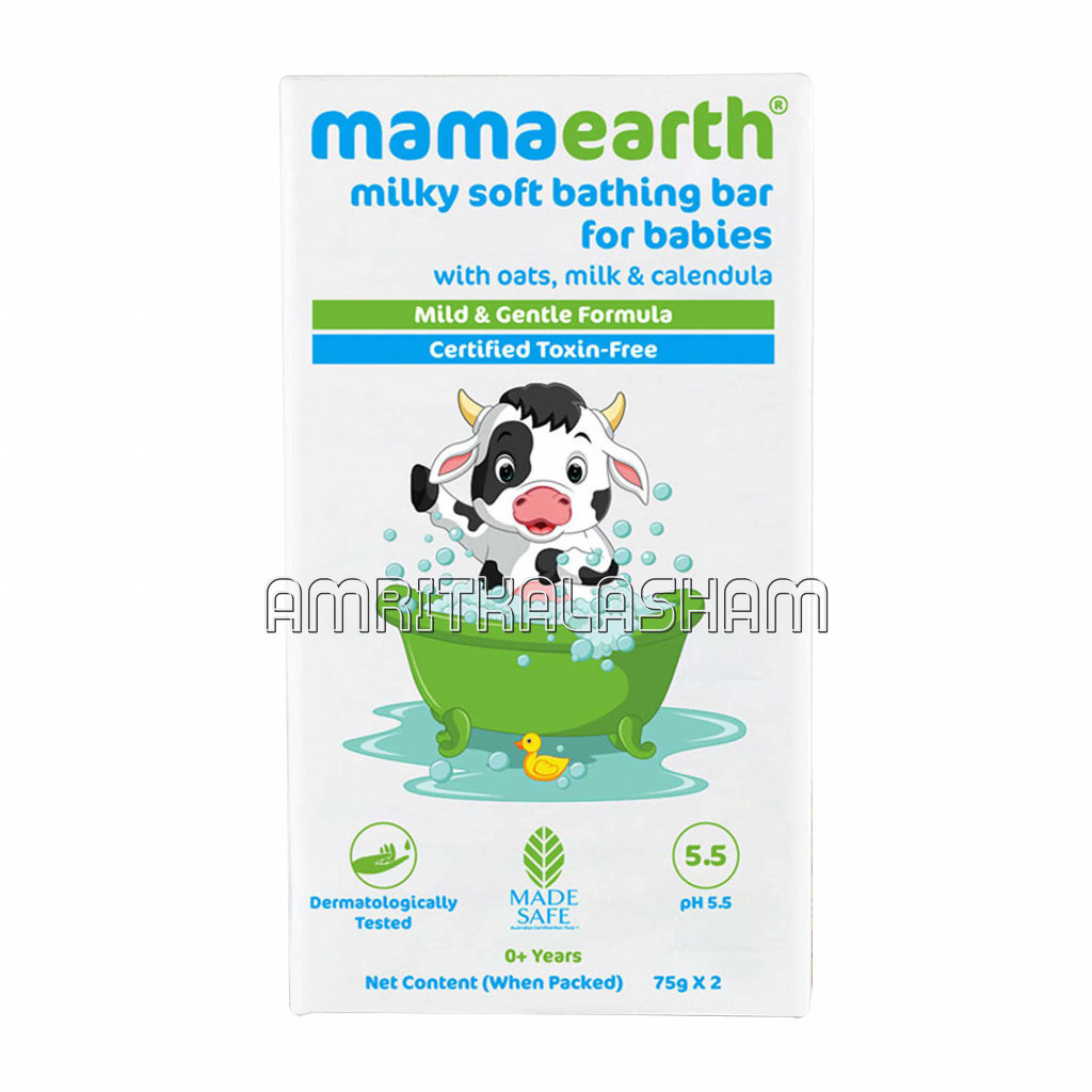 Milky Soft Bathing Bar For Babies With Oats, Milk And Calendula – 75Gm X 2