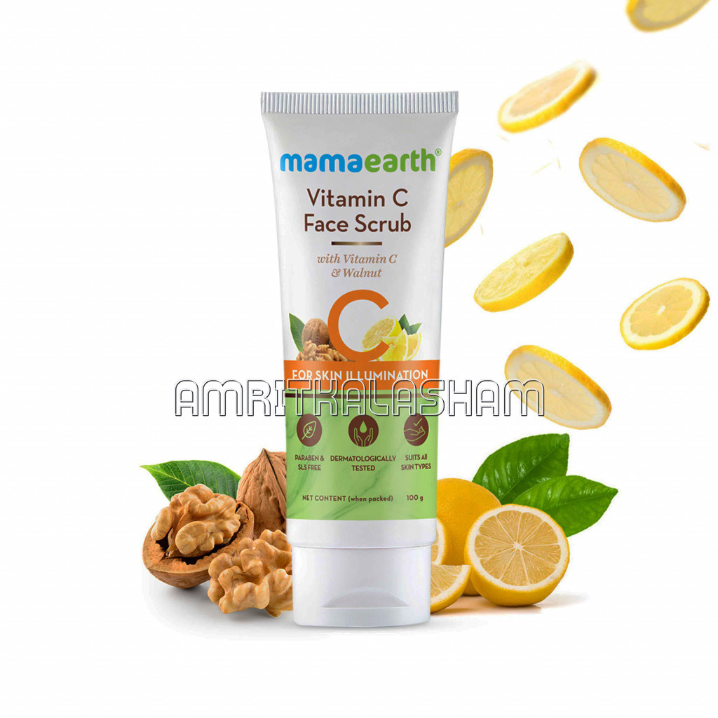 Vitamin C Face Scrub For Glowing Skin, With Vitamin C And Walnut For Skin Illumination – 100 Gm