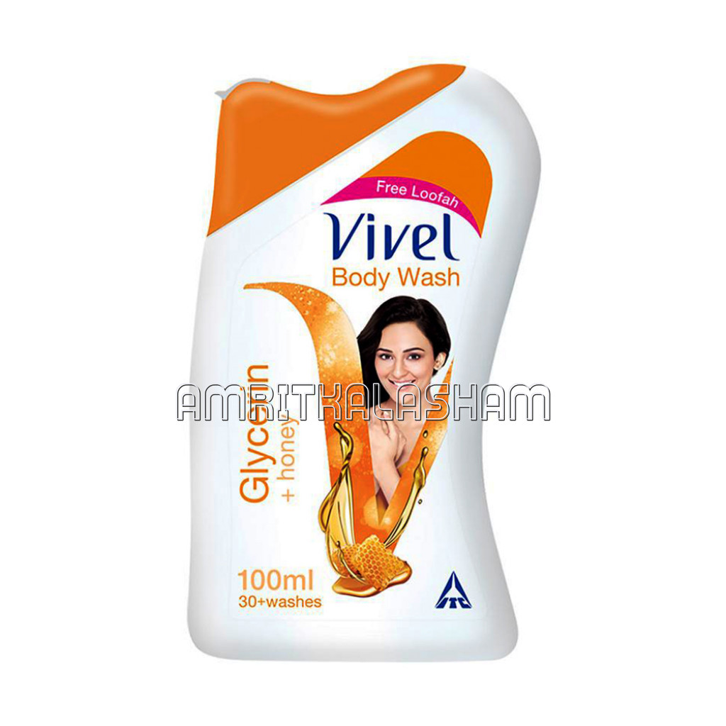Vivel Body Wash, Glycerin and Honey Shower Gel, 100 Ml