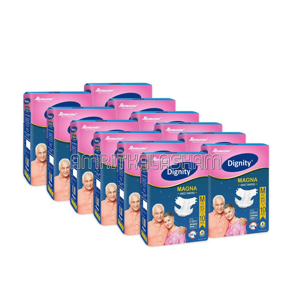Dignity Magna Adult Diapers, Extra Large, Waist Size 48