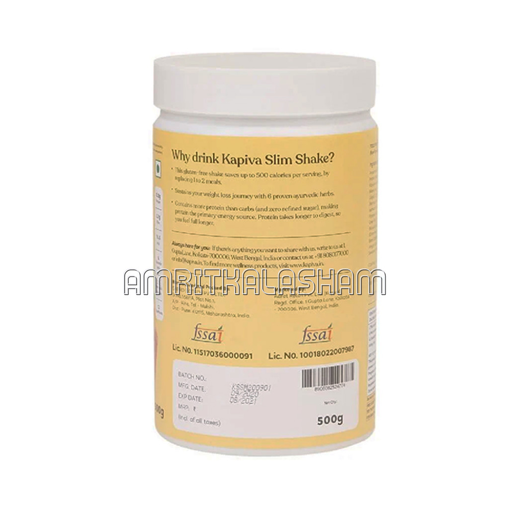 Kapiva Meal Replacement Slim Shake Mango 500G