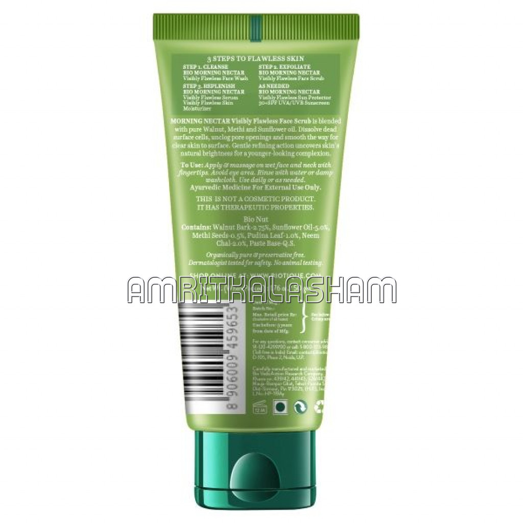 Bio Morning Nectar Visibly Flawless Face Scrub 50 Gm