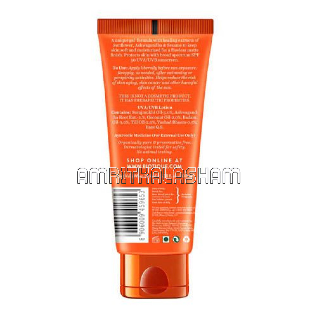 Bio Sunflower Matte Sunscreen Gel 100Ml