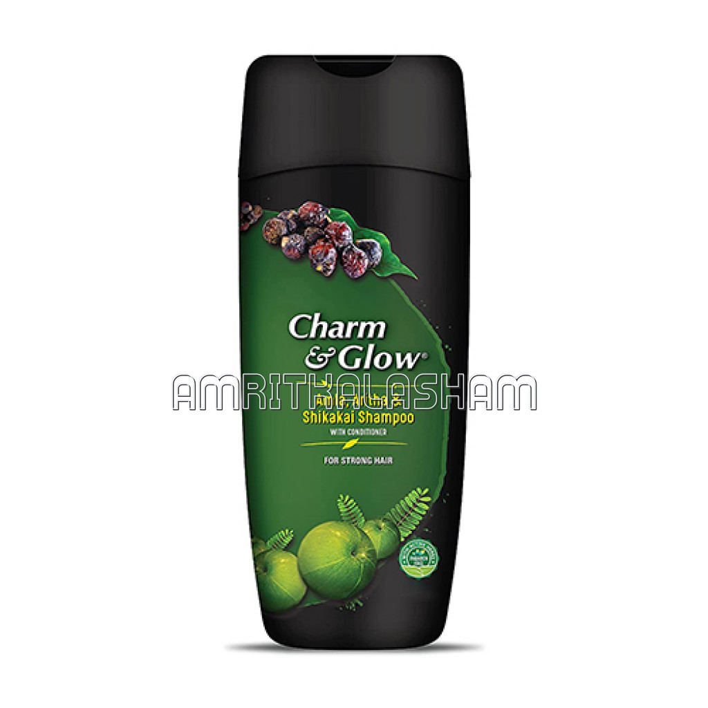 Charm and Glow Amla, Aritha and Shikakai Shampoo 350Ml