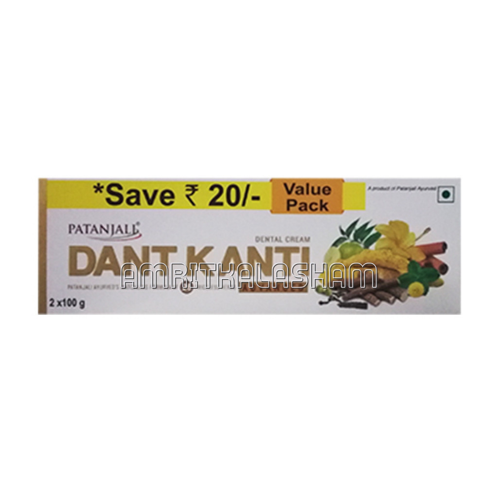 Patanjali Dant Kanti Dental Cream (Adv) 2X100 Gm 200 Gm