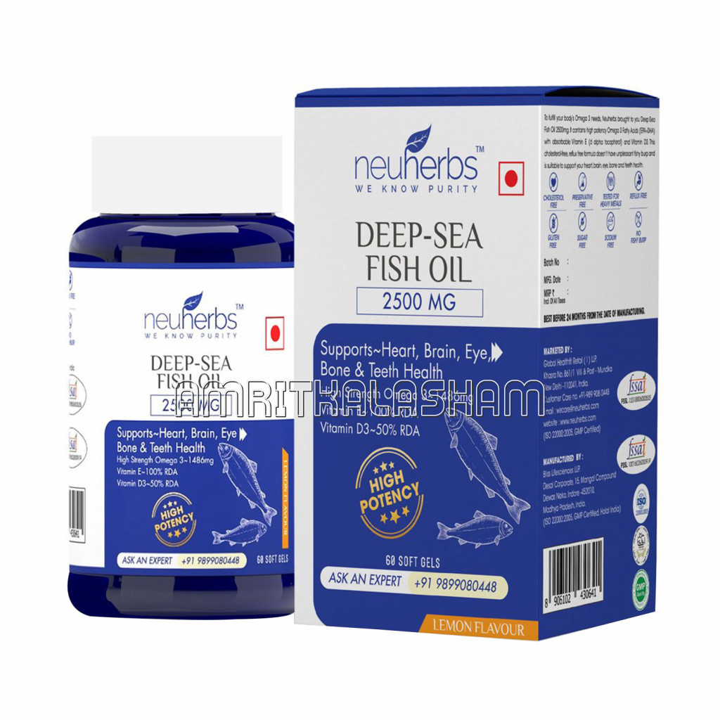 Neuherbs Deep Sea Fish Oil   2500 Mg