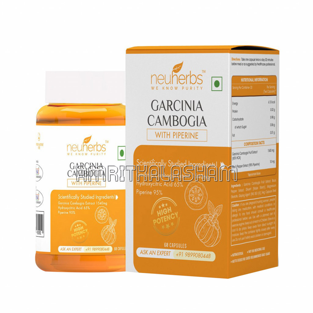Neuherbs Garcinia Cambogia Extract With Piperine – 60 Caps