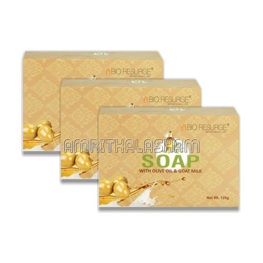 Ayurvedic Bathing Soap With Olive Oil And Goat Milk Pack Of 3