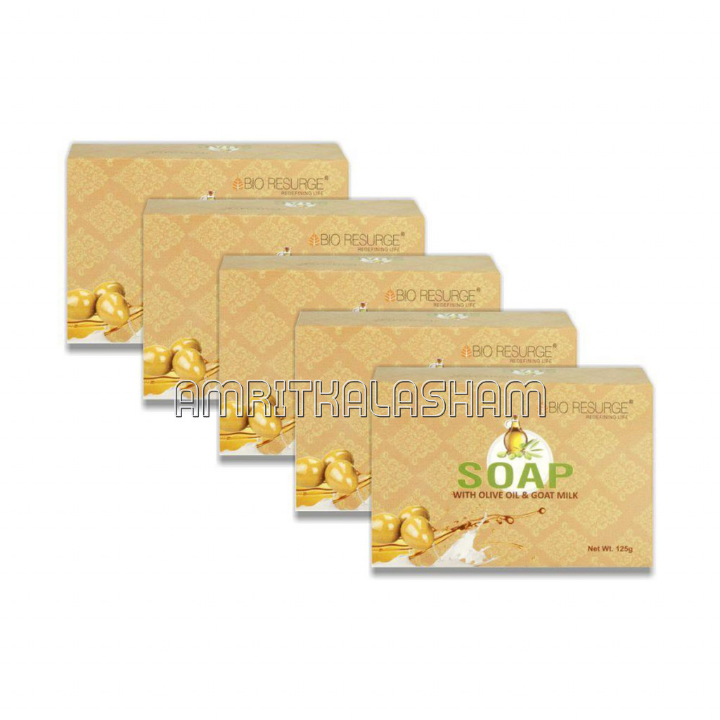 Ayurvedic Bathing Soap With Olive Oil And Goat Milk Pack Of 5