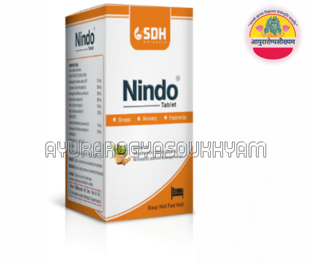 ayurarogyasoukhyam-440/product/202508/main/AMR004149_Nindo Tablet_SDH Naturals_Shri Dhanwantari Herbals_Ayurarogyasoukhyam_44064.png