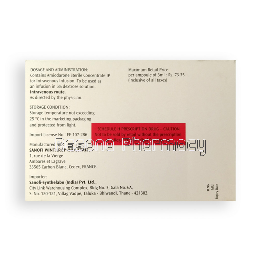 Cordarone 150/3Ml Injection