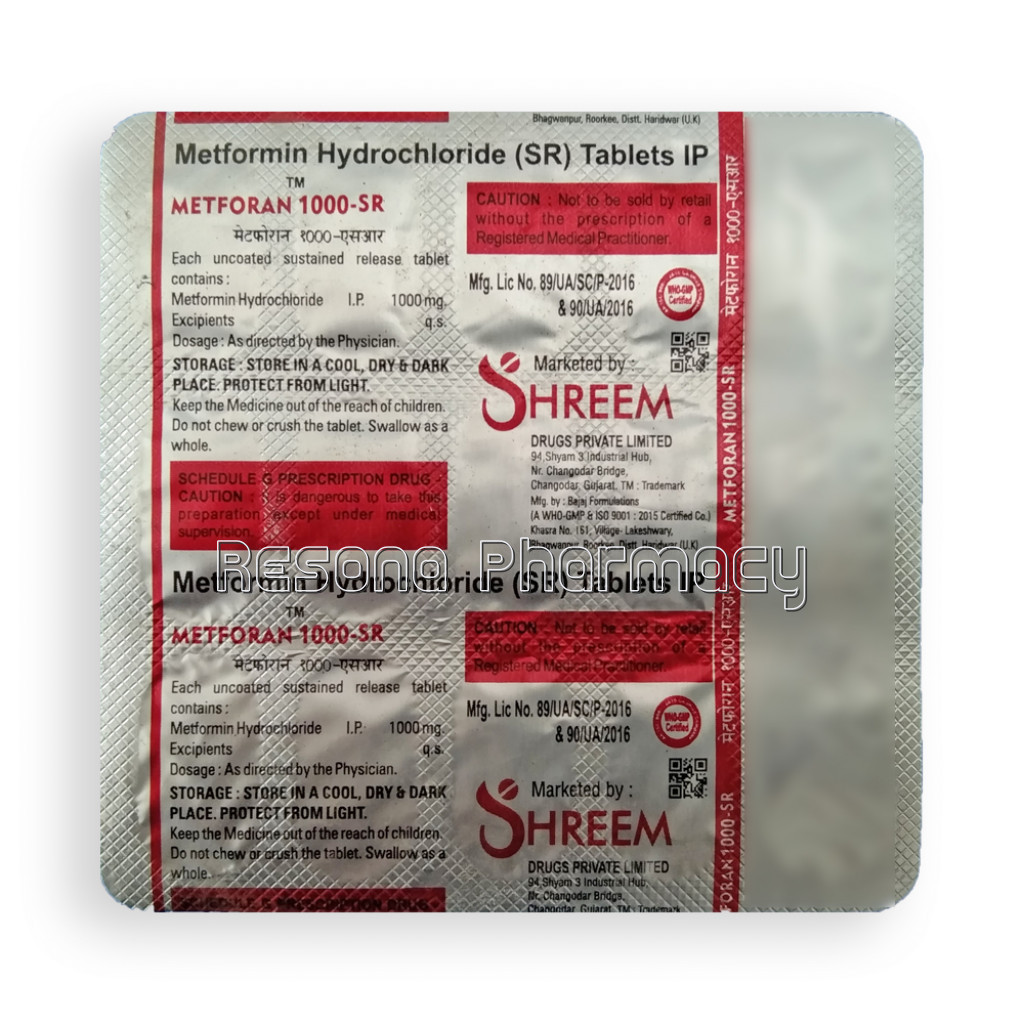 Metform 1000 Sr