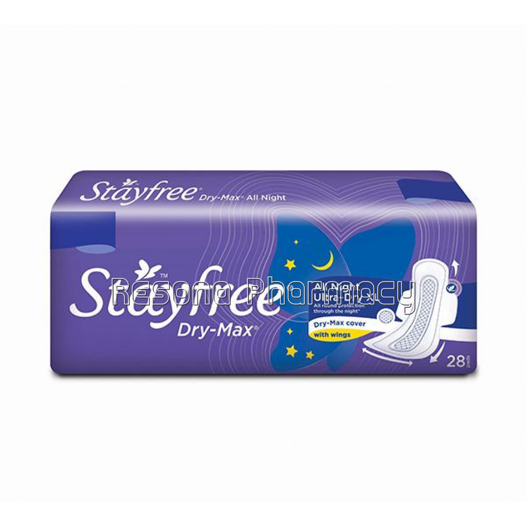 Stayfree Dry Max All Night 28 Pads