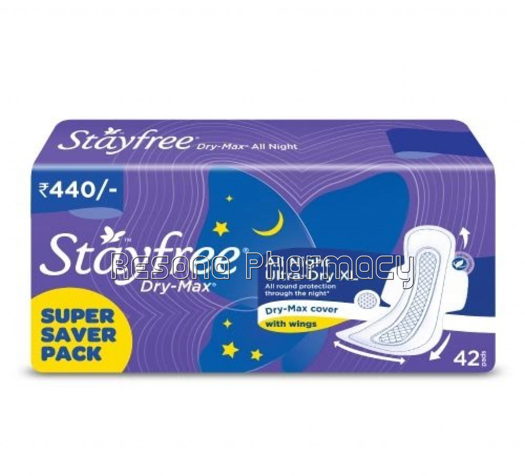 Stayfree Dry Max All Night 42 Pads