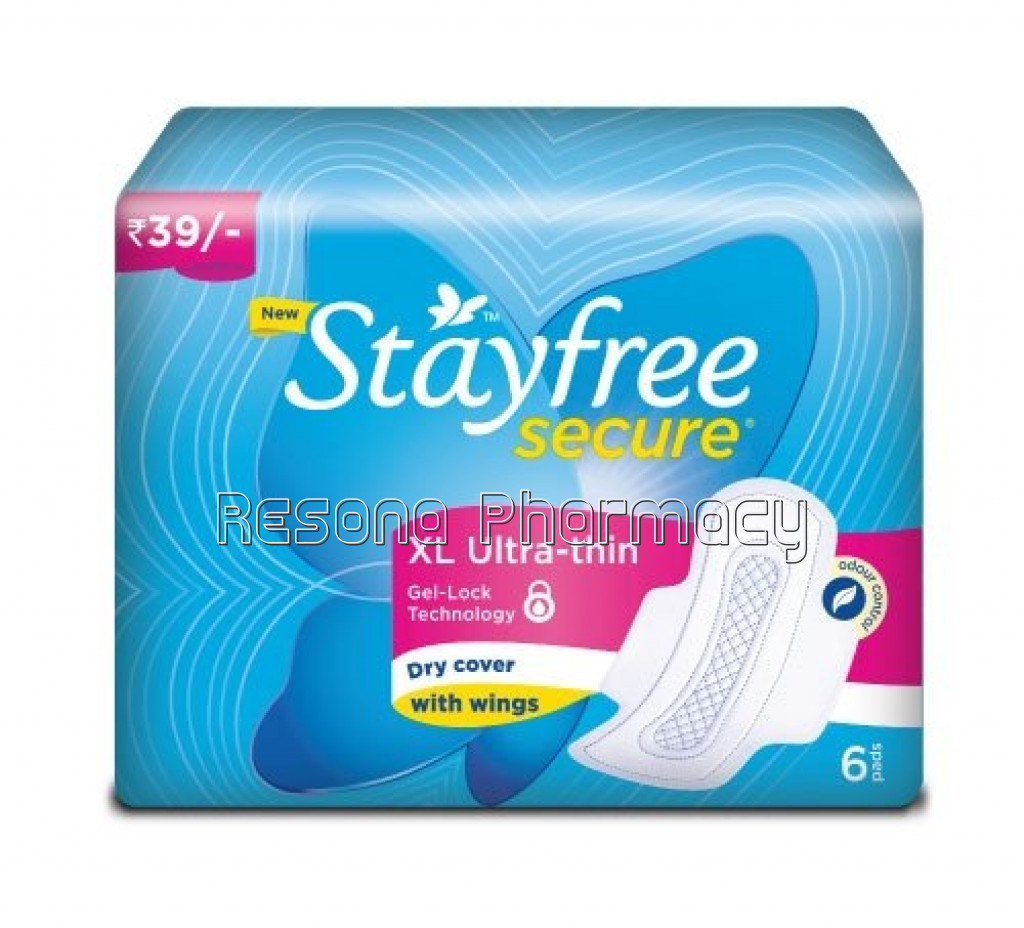 Stayfree Secure Xl Ultra Thin 6 Pads
