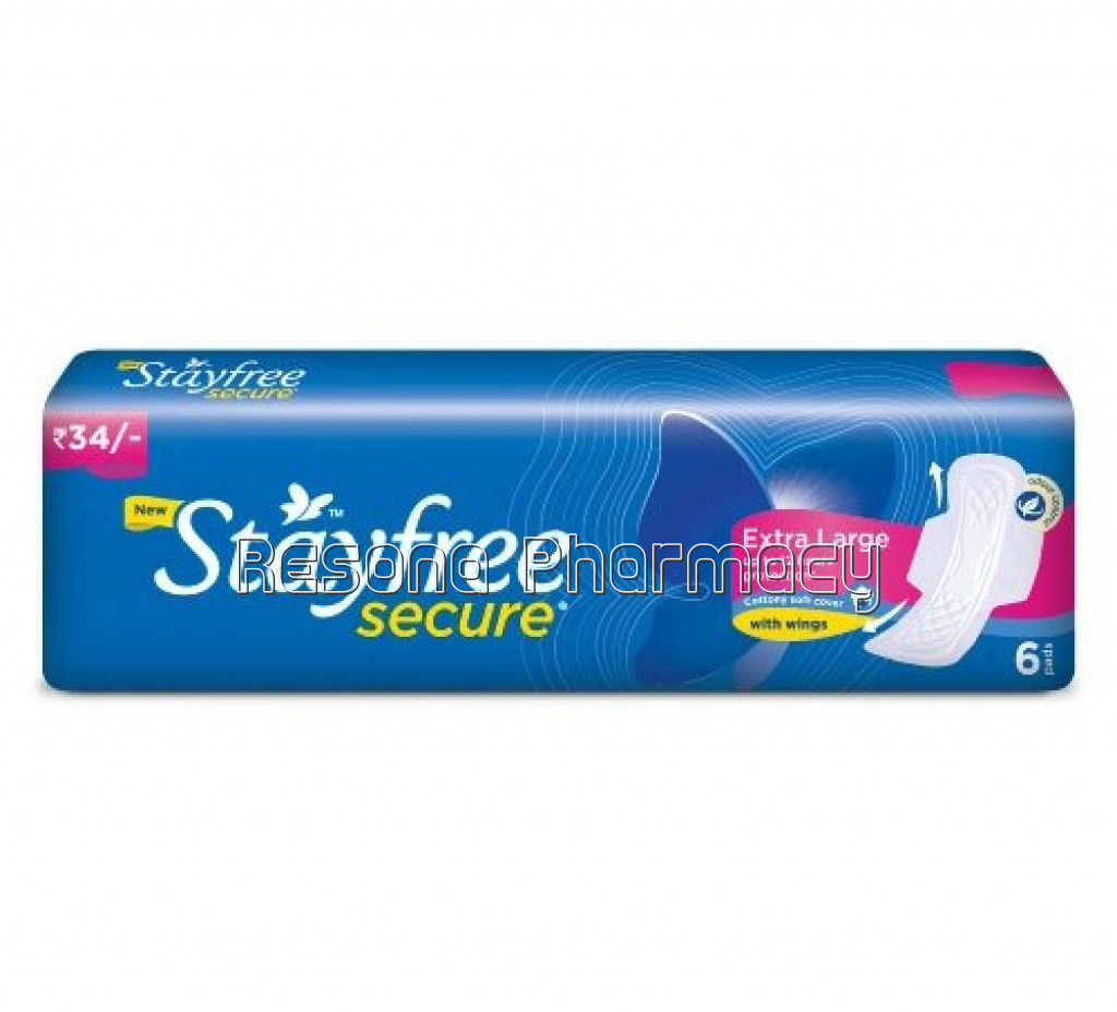 Stayfree Secure Cottony Soft Xl 6 Pads