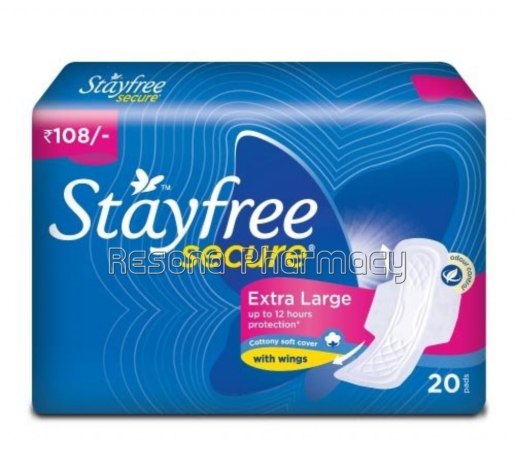 Stayfree Secure Cottony Soft Xl 20 Pads