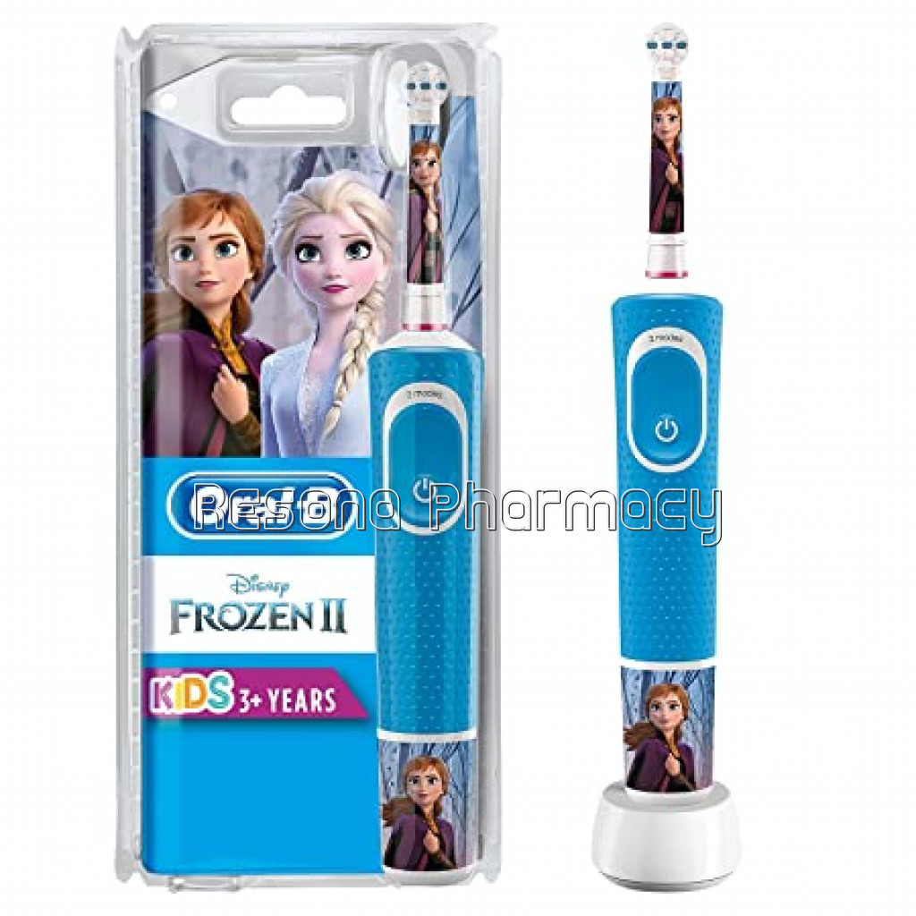 Oral B Kids Electric Rechargeable Toothbrush Featuring Frozen Characters.