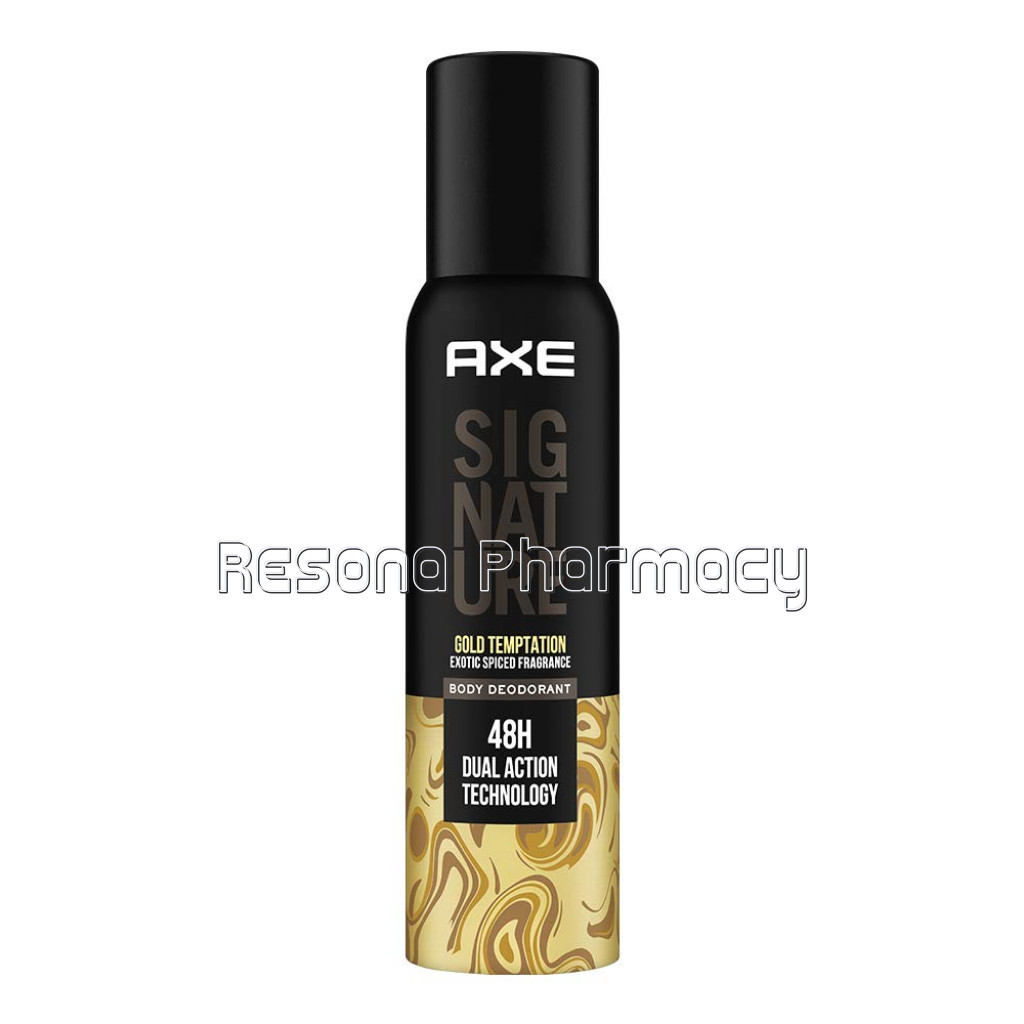 Axe Signature Gold Temptation Long Lasting No Gas Body Deodorant For Men, 154 Ml