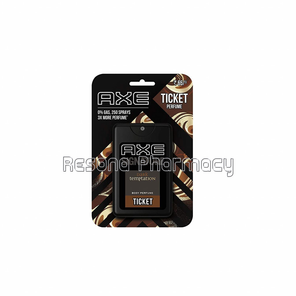 Axe Signature Ticket Dark Temptation Long Lasting Pocket Deodorant For Men 17 Ml
