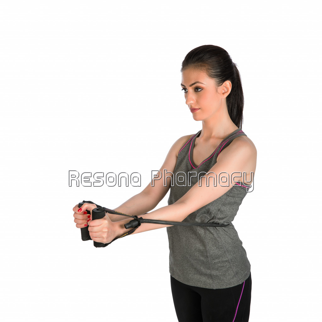 Active Band  Physical Resistance Tubing With Grip Handles