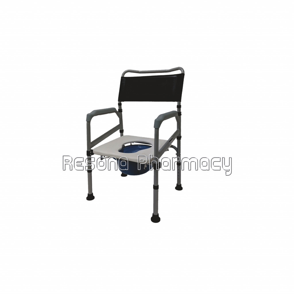 Comfort Steel Folding Commode Chair Without Castors