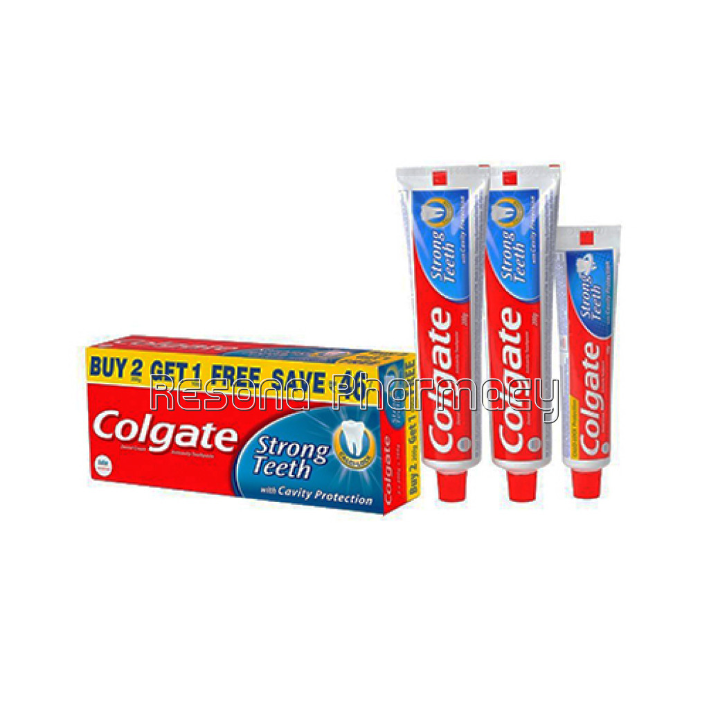 Colgate Dental Cream Toothpaste   200 Gm (Pack Of 2) With 1 Free Dental Cream   100 Gm