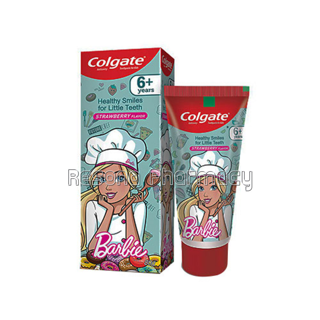 Colgate Barbie Anticavity Toothpaste For Kids   80Gm (Strawberry Flavour)