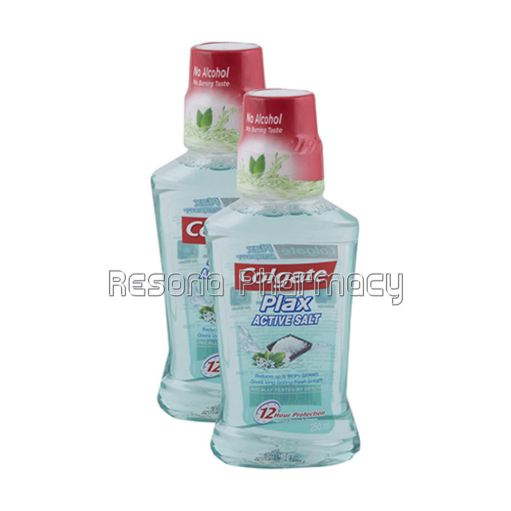 Hypercity Combo   Colgate Plax Mouthwash Active Salt, 500Ml (Pack Of 2) Promo Pack