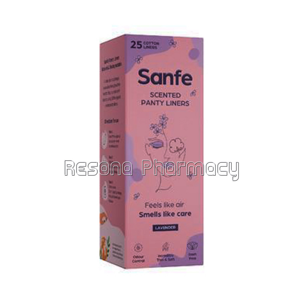 Sanfe Scented Panty Liners   25 Units   Lavender