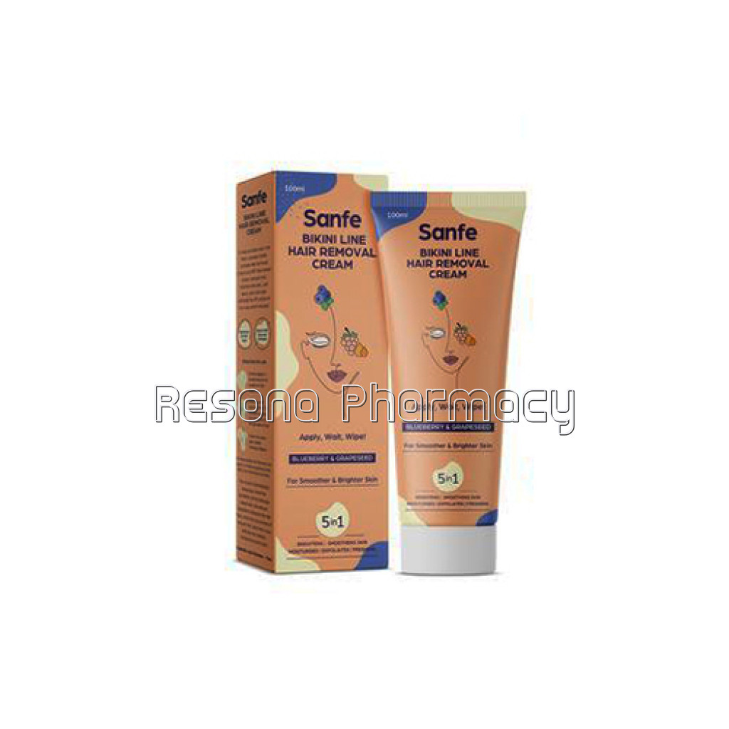 Bikini Line Hair Removal Cream   Blueberry and Grapeseed For Smoother and Brighter Skin (100 Gm)