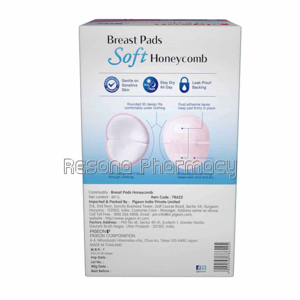 Breast Pads Honeycomb 60 Pcs