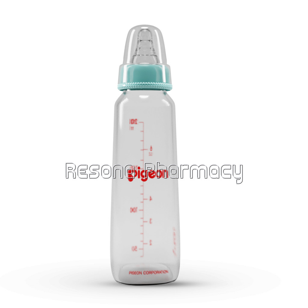 Glass Feeding Bottle 200Ml Pale Blue With Add Nipple M
