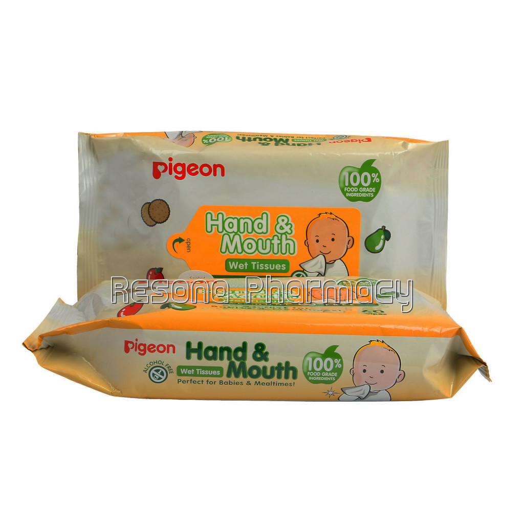 Hand And Mouth Wipes 60S 2 In 1