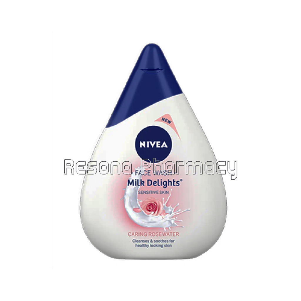 Nivea Milk Delights Face Wash With Caring Rosewater 100 Ml