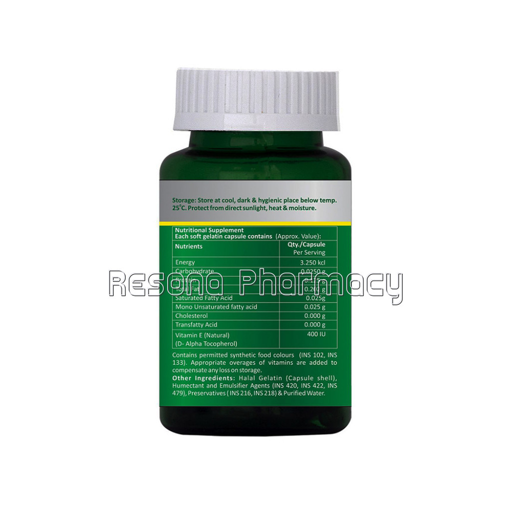 Vitamin E With Wheat Germ Oil   60 Count