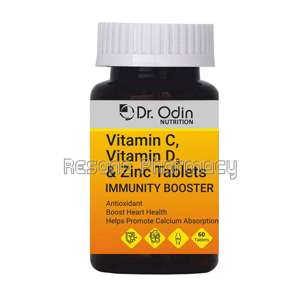 Vitamin C, D3 and Zinc Tablets   60 Count