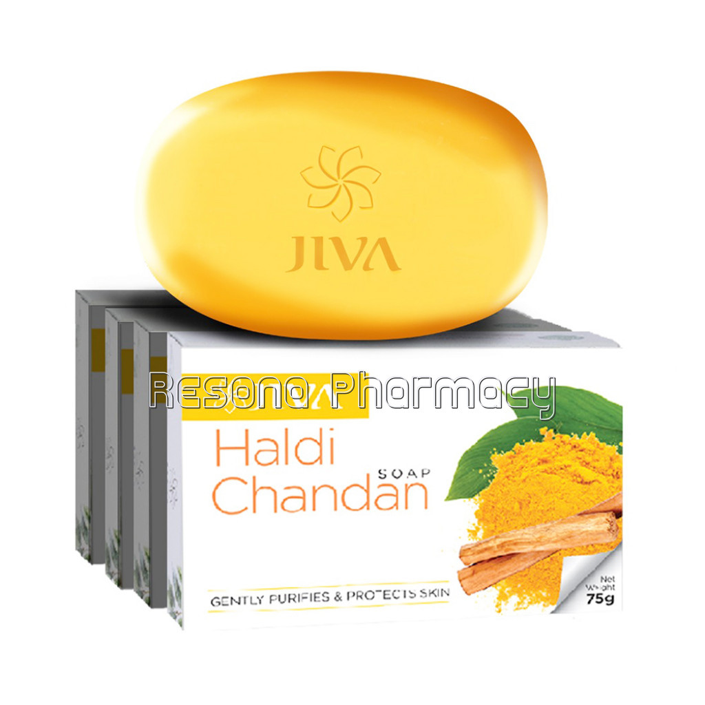 Jiva Haldi Chandan Soap (Pack Of 4)
