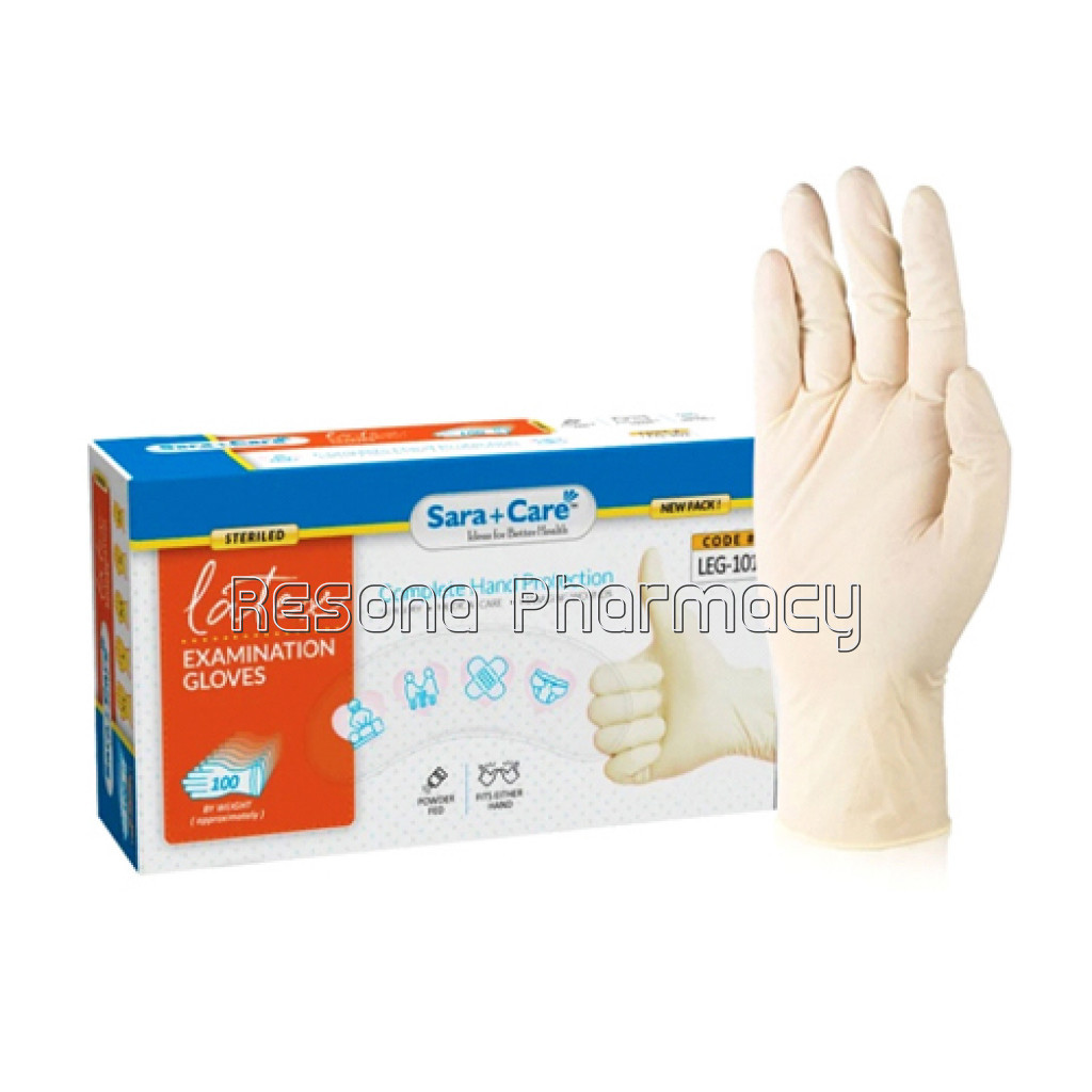 Latex Examination Gloves (Pack Of 100)