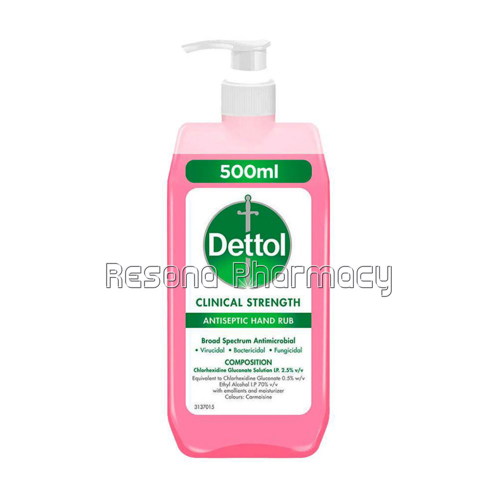 Dettol Clinical Strength Antiseptic Hand Rub Bottle, 500 Ml
