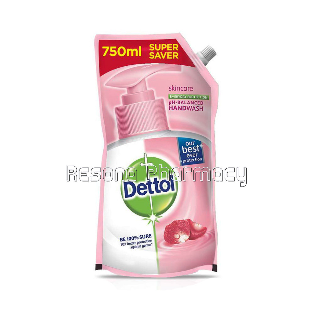 Dettol Skincare Germ Protection Handwash Liquid Soap Refill, 750Ml