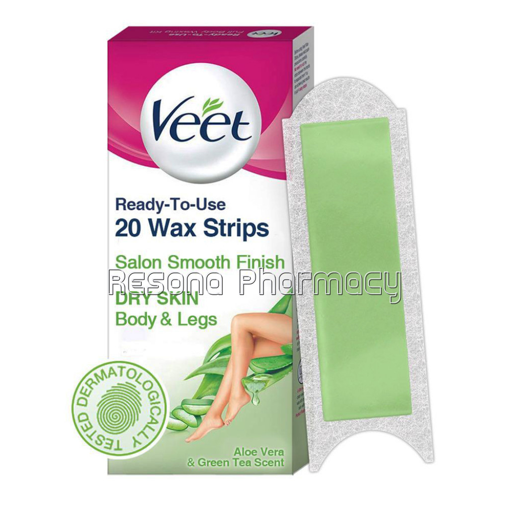 Veet Full Body Waxing Kit For Dry Skin, 20 Strips
