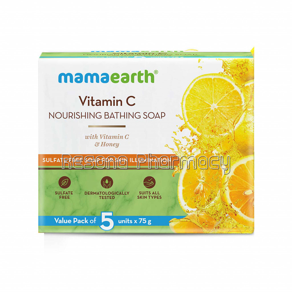 Vitamin C Nourishing Bathing Soap With Vitamin C And Honey For Skin Illumination – 5X75Gm