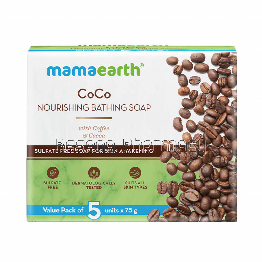 Coco Nourishing Bathing Soap With Coffee And Cocoa – 5X75Gm