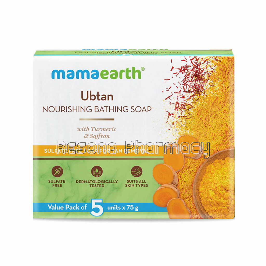 Ubtan Nourishing Bathing Soap With Turmeric And Saffron – 375Gm