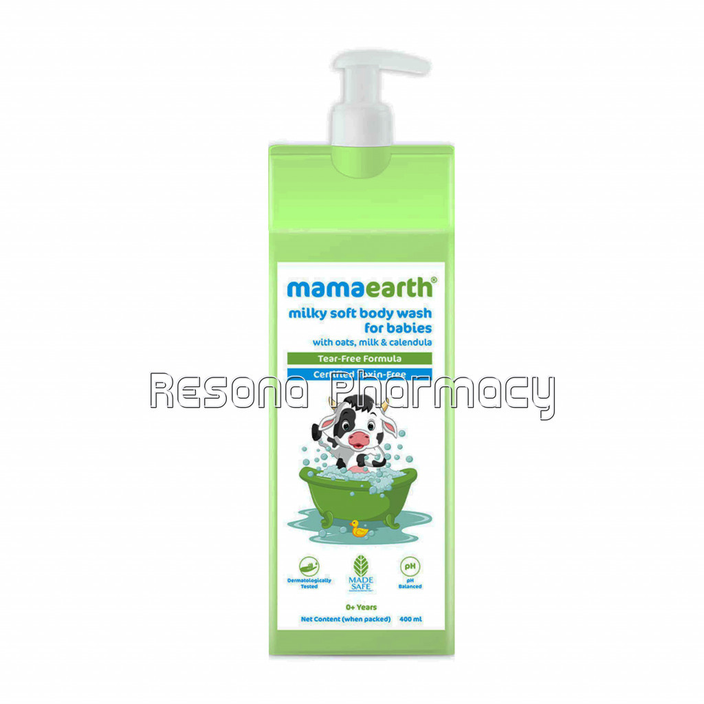 Milky Soft Body Wash For Babies With Oats, Milk And Calendula – 400 Ml