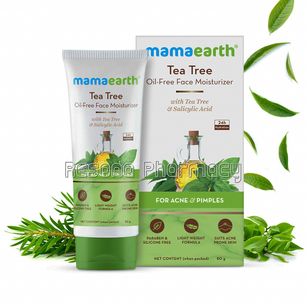 Tea Tree Oil Free Face Moisturizer With Tea Tree And Salicylic Acid For Acne And Pimples – 80 Ml