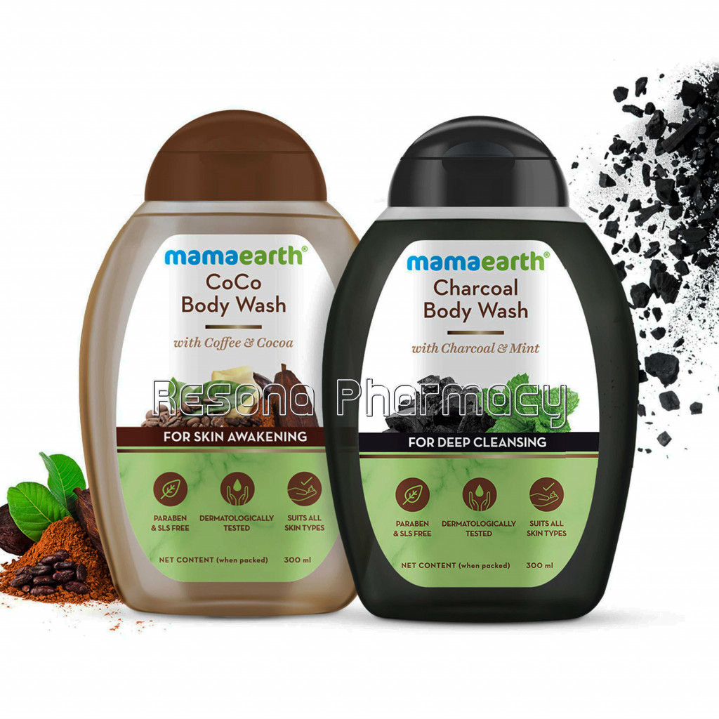 Body Wash Combo: Coco Body Wash And Charcoal Body Wash